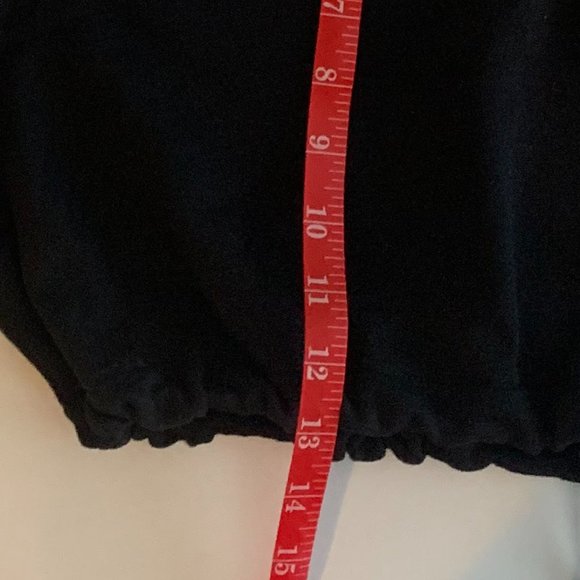 EUC Koko Super Women’s Black 1/2 Zip Pullover Cropped Sweatshirt Size M - Picture 11 of 13